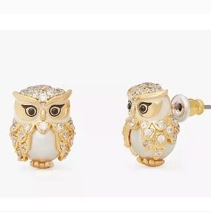 Kate Spade Gold Owl Earrings